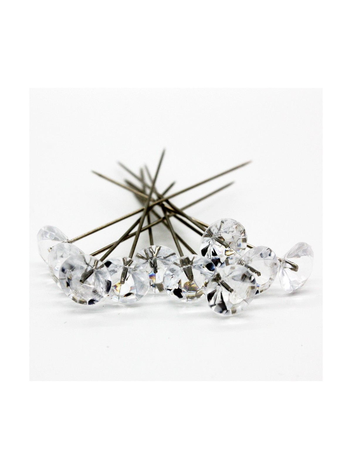 Decorative pin - diamond - 50mm/10pcs