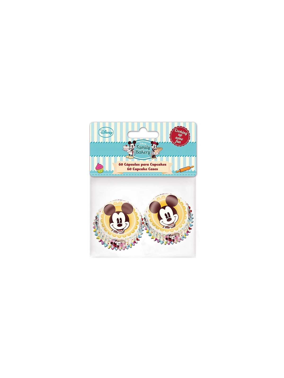 Stor Mini Baking Cups - Mickey 60stück