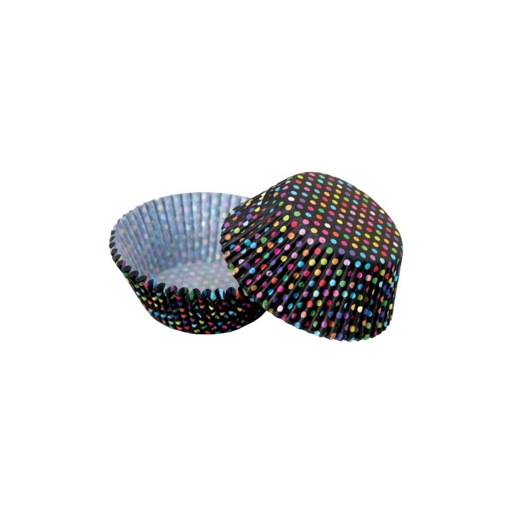 Baking Cups - colored dots - 50pcs