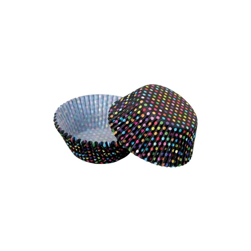 Pastry baskets - colorful dots - 50pcs