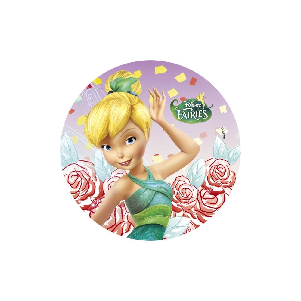 Edible paper round - Fairies - Tinker Bell