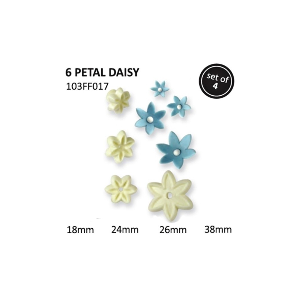 JEM 6 Petal Daisy set/4