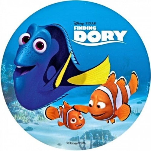 Essbares rundes Papier - Auf der Suche nach Dory.