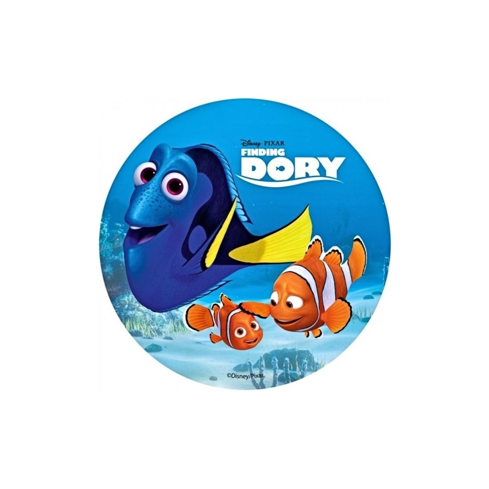 Essbares rundes Papier - Auf der Suche nach Dory.