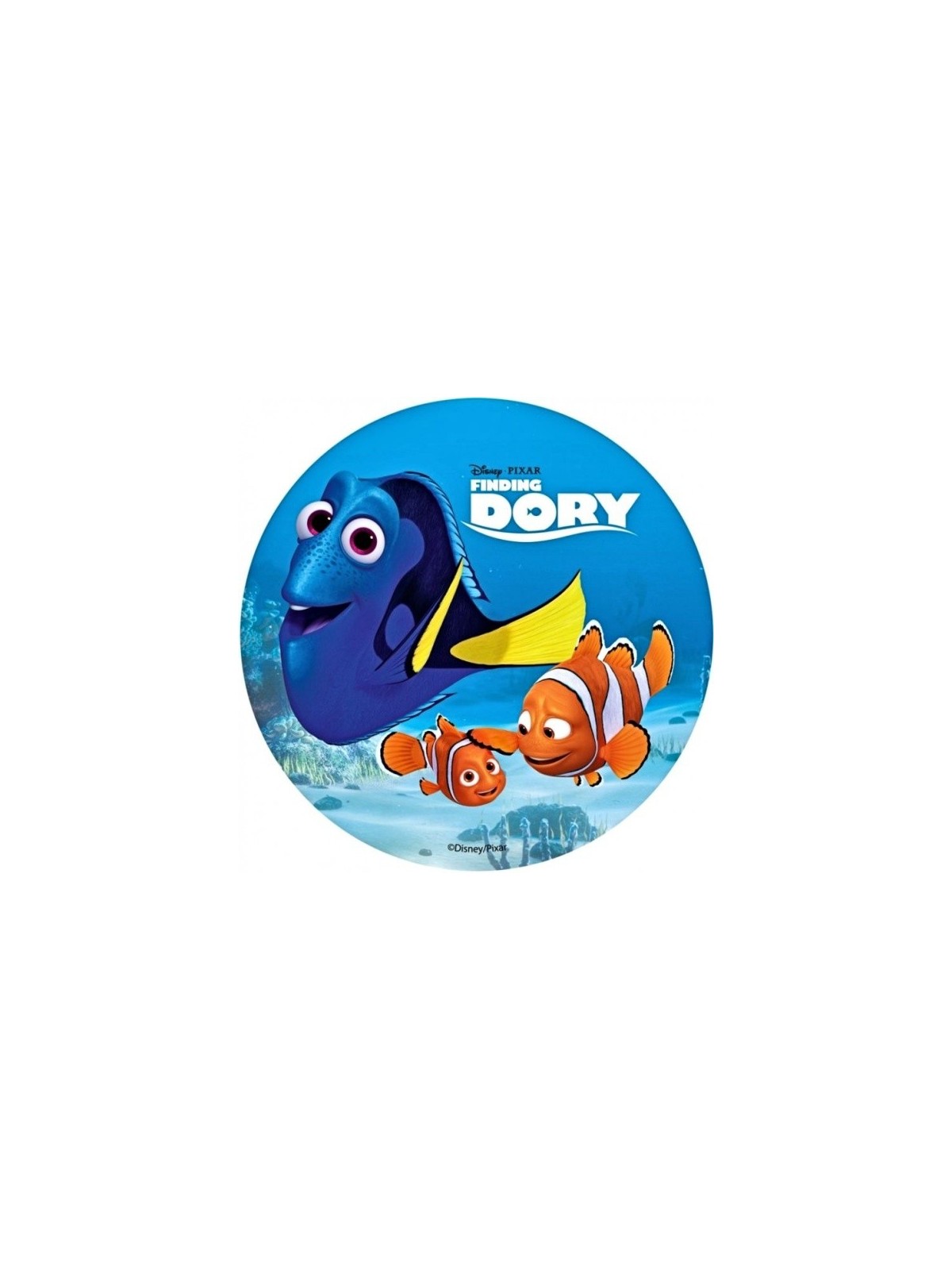 Edible paper round - Looking for Dory