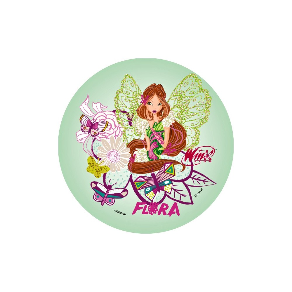 Edible paper Round -  Winx - Flora