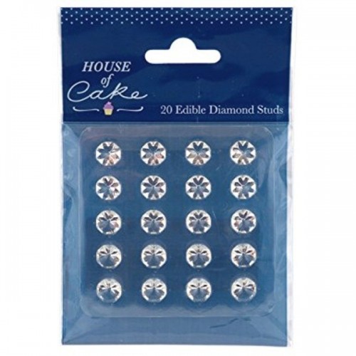 House of Cake - Transparent edible jelly diamonds 10mm