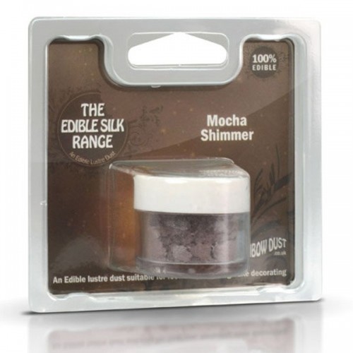 Puderfarbe Rainbow dust - RD Edible Silk -Shimmer Mocha