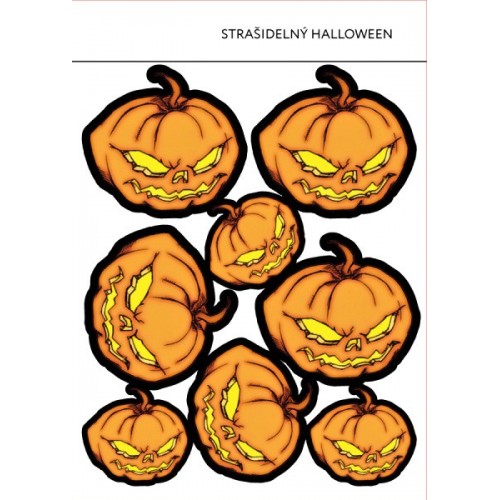 Jedlý papier karta - strašidelný Halloween 8ks