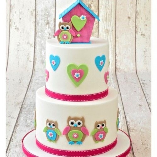 FMM  mummy and baby Owl cutter set/4 