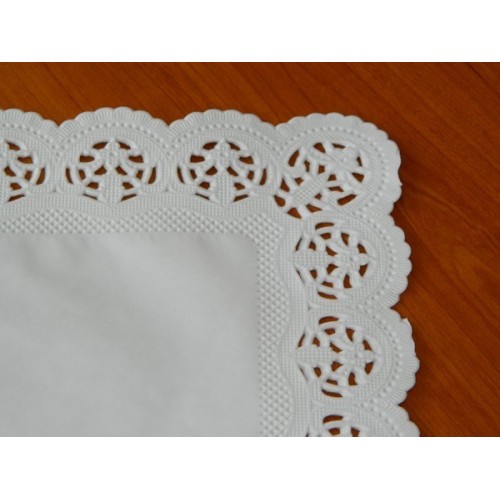 Paper doilies under the cake - rectangle 25 x 38cm / 10pcs