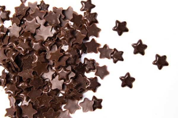 Čokoládové hvězdičky tmavé - 50g
