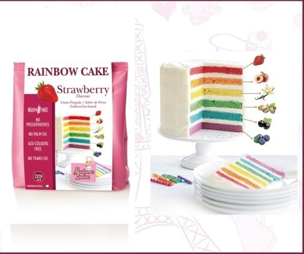 Madame Loulou - Rainbow Cake - Jahoda - 100g