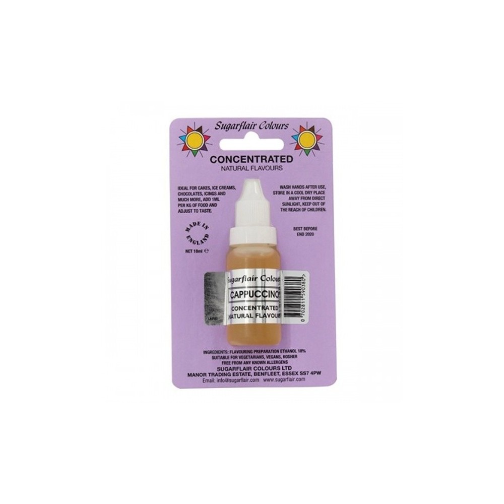 Sugarflair 100% natural flavor Cappuccino - 18ml