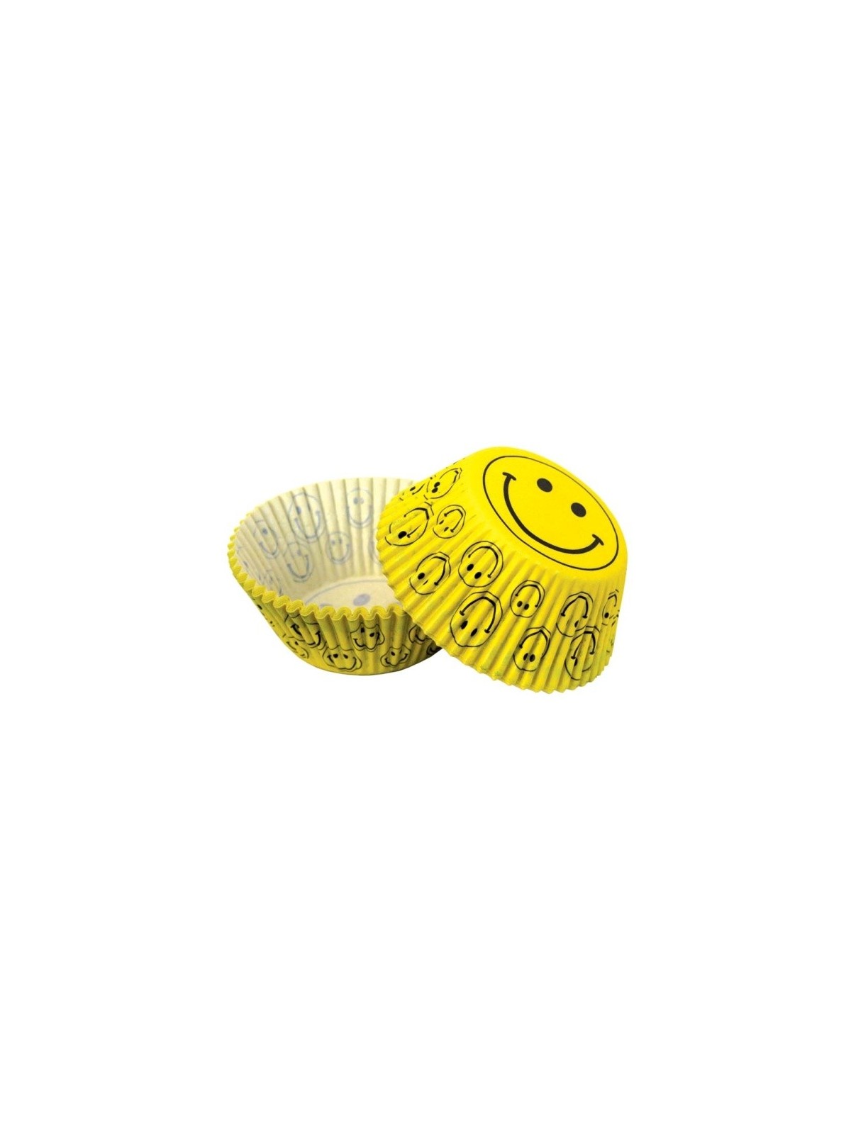 Cukrárske košíčky - smile žlté - 50ks