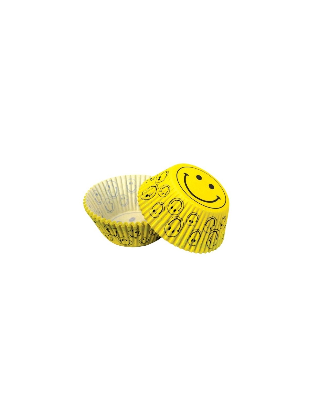 Pastry baskets - smiley yellow - 50 pcs