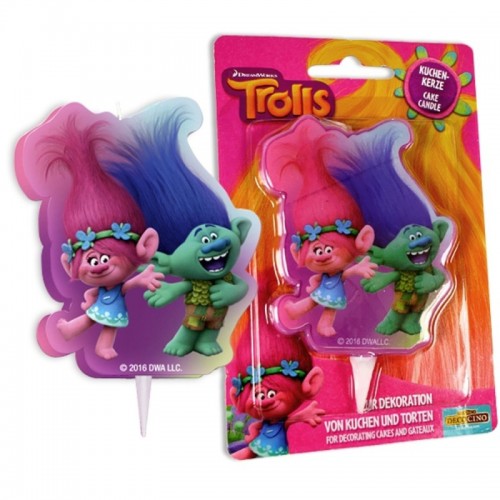 Cake candle - Trolls - 1pc