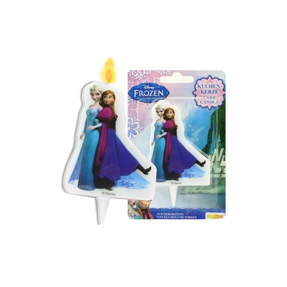 Dortová svíčka - Frozen - Elsa + Anna - 1ks