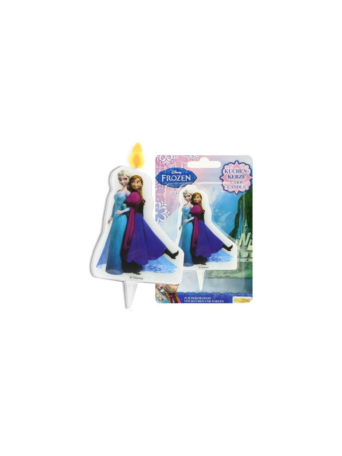 Sviečka na torte - Frozen - Elsa + Anna - 1 kus