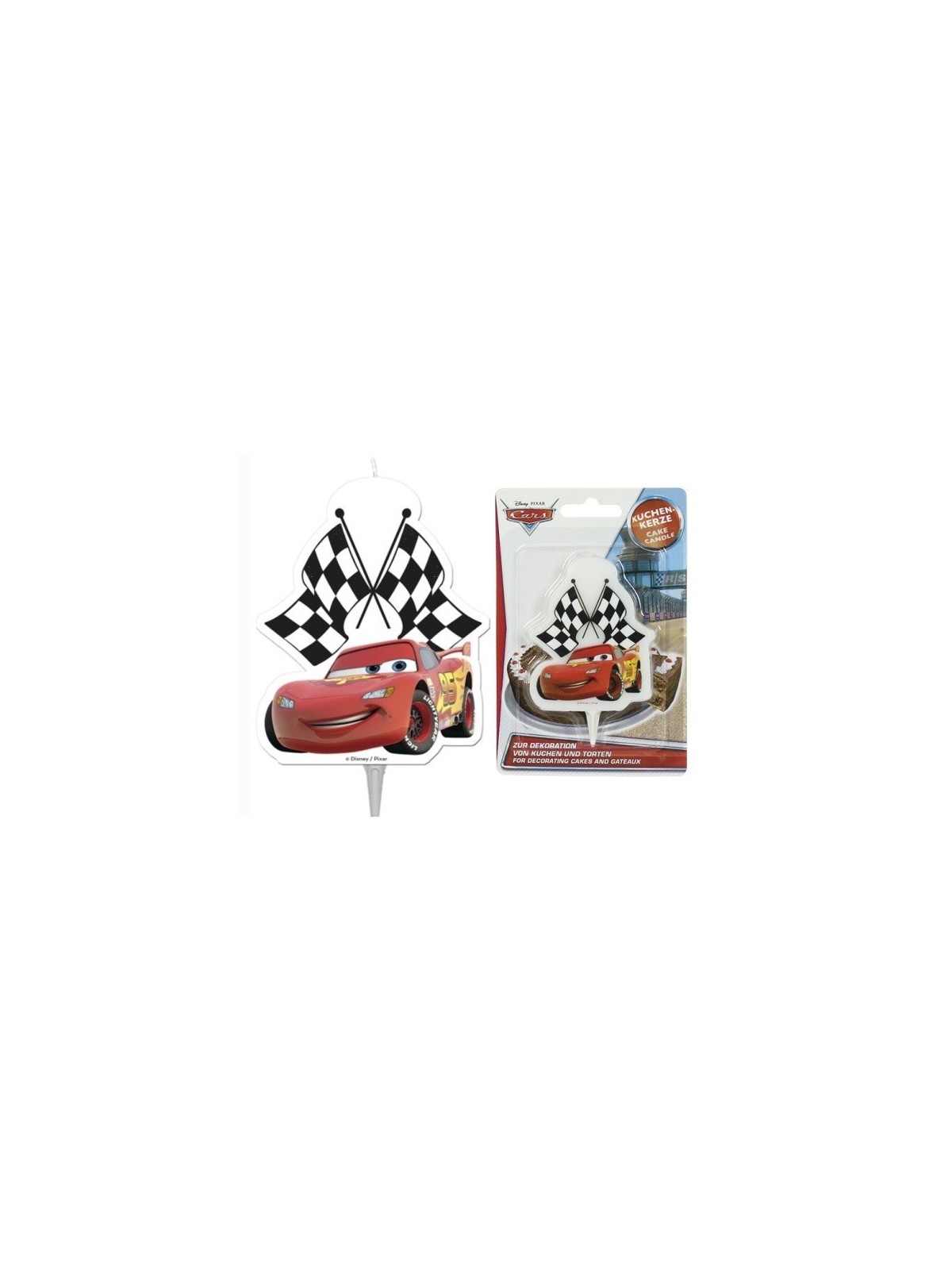 Cake candle - Disney Cars - 1pc