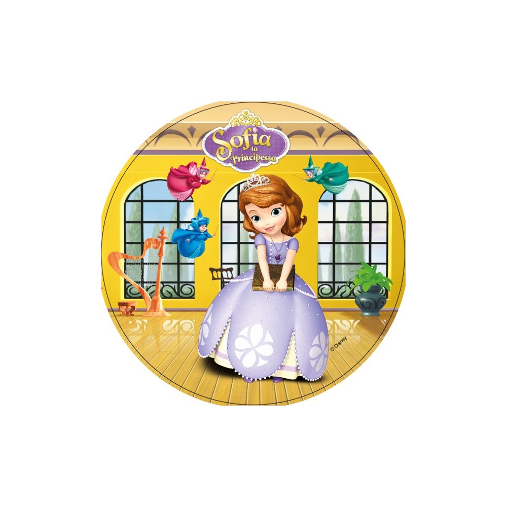 Edible paper Round - Princess Sofia the First