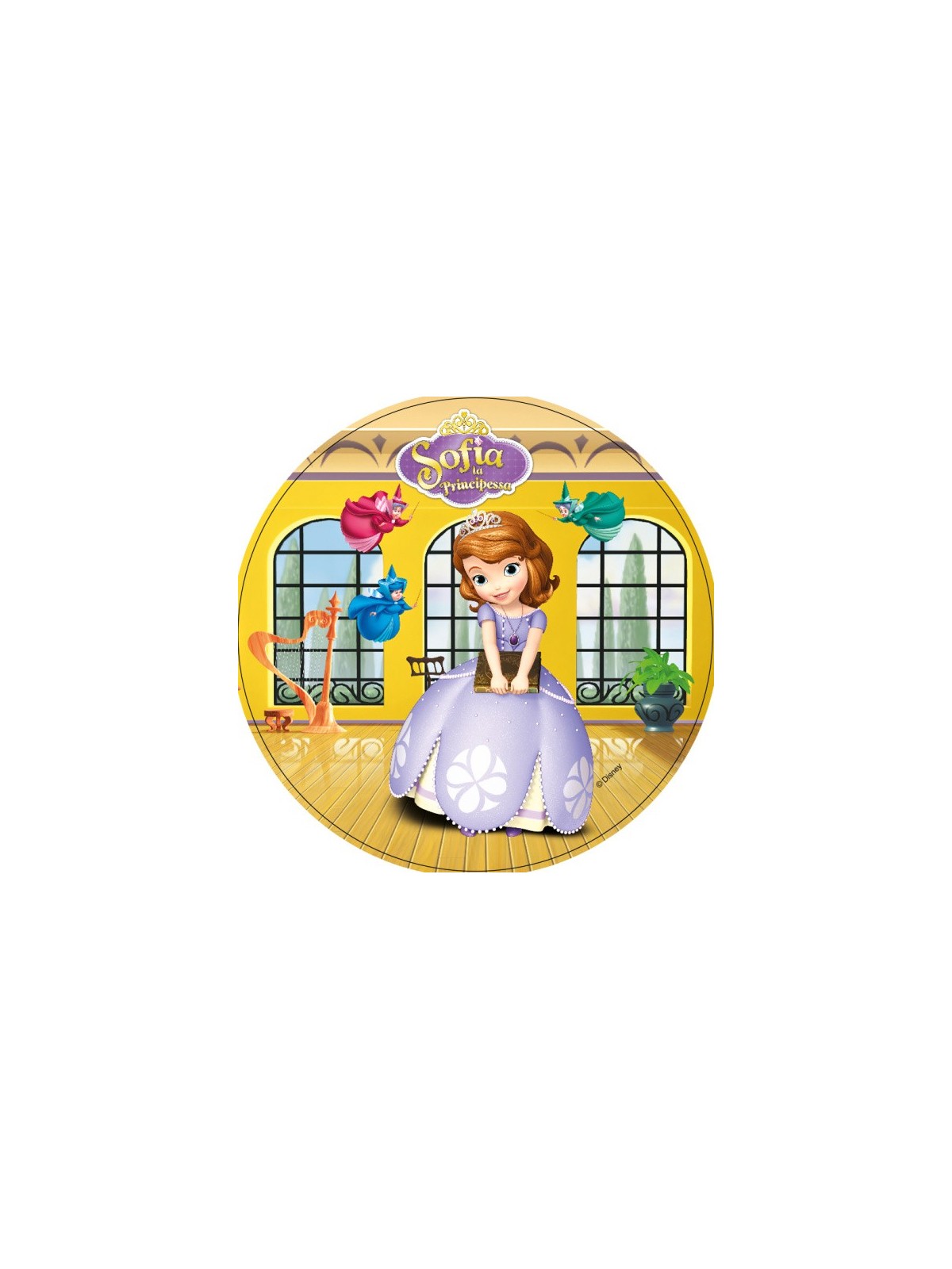 Edible paper Round - Princess Sofia the First