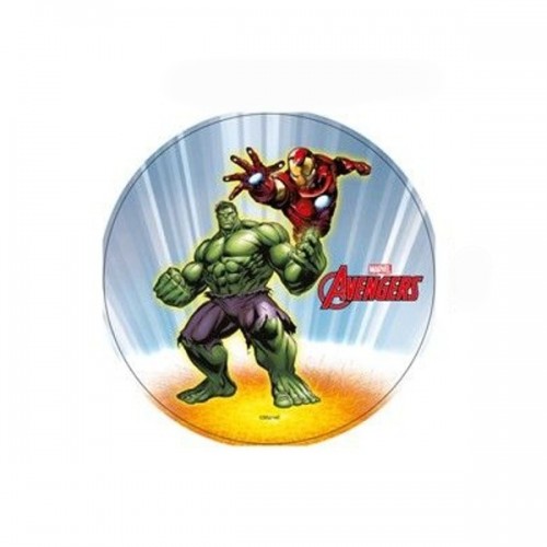 Edible paper round - Marvel - Avengers - Hulk + Iron Man