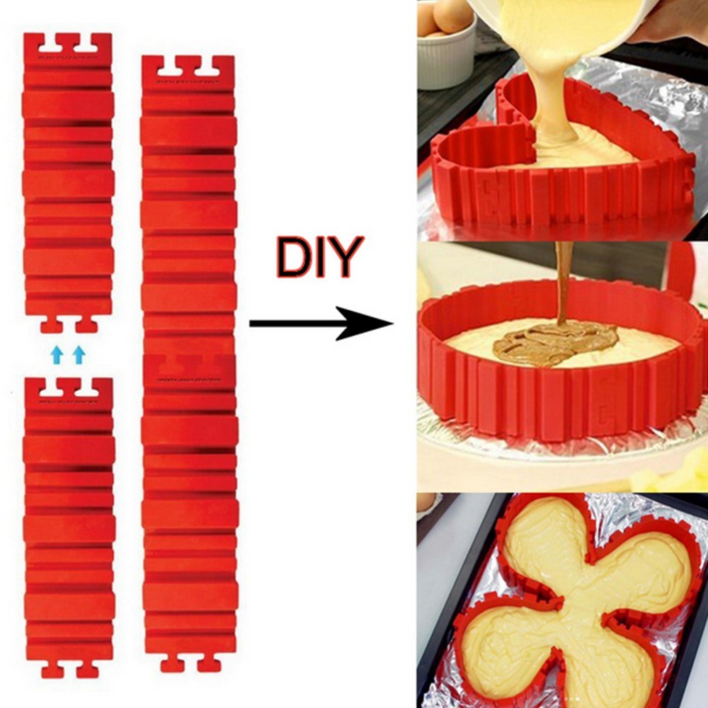 Variabilní silikonové pásky - forma na pečení 4ks