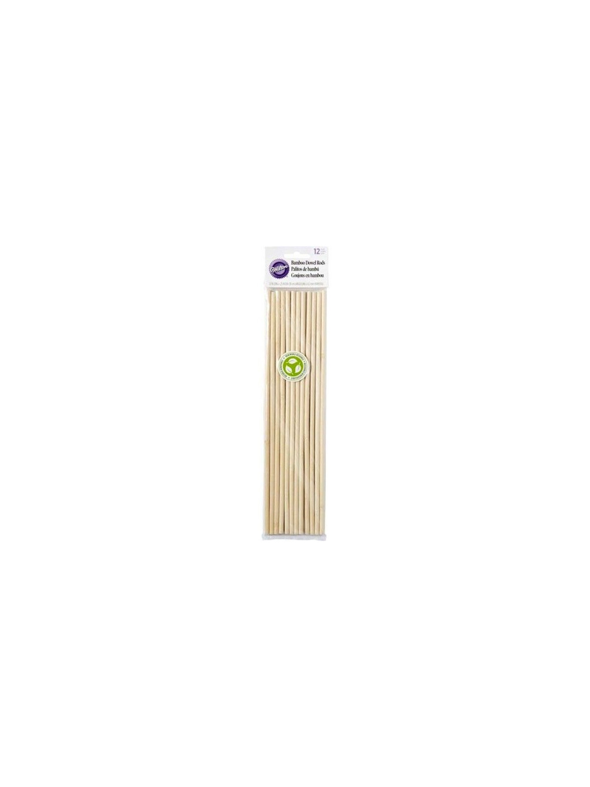 Wilton Cake Dowels - Bamboo - 30cm / 12pcs