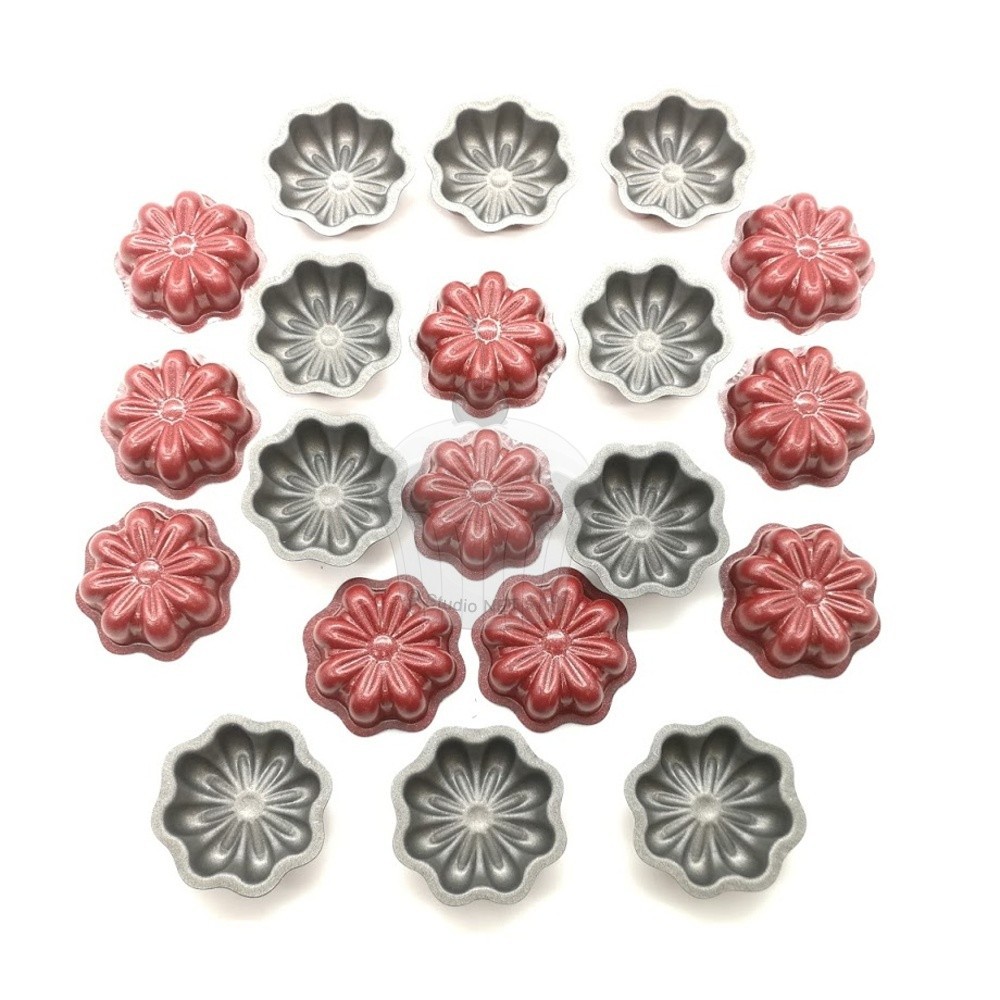 Teflon flip-flop mold - flowers 20pcs