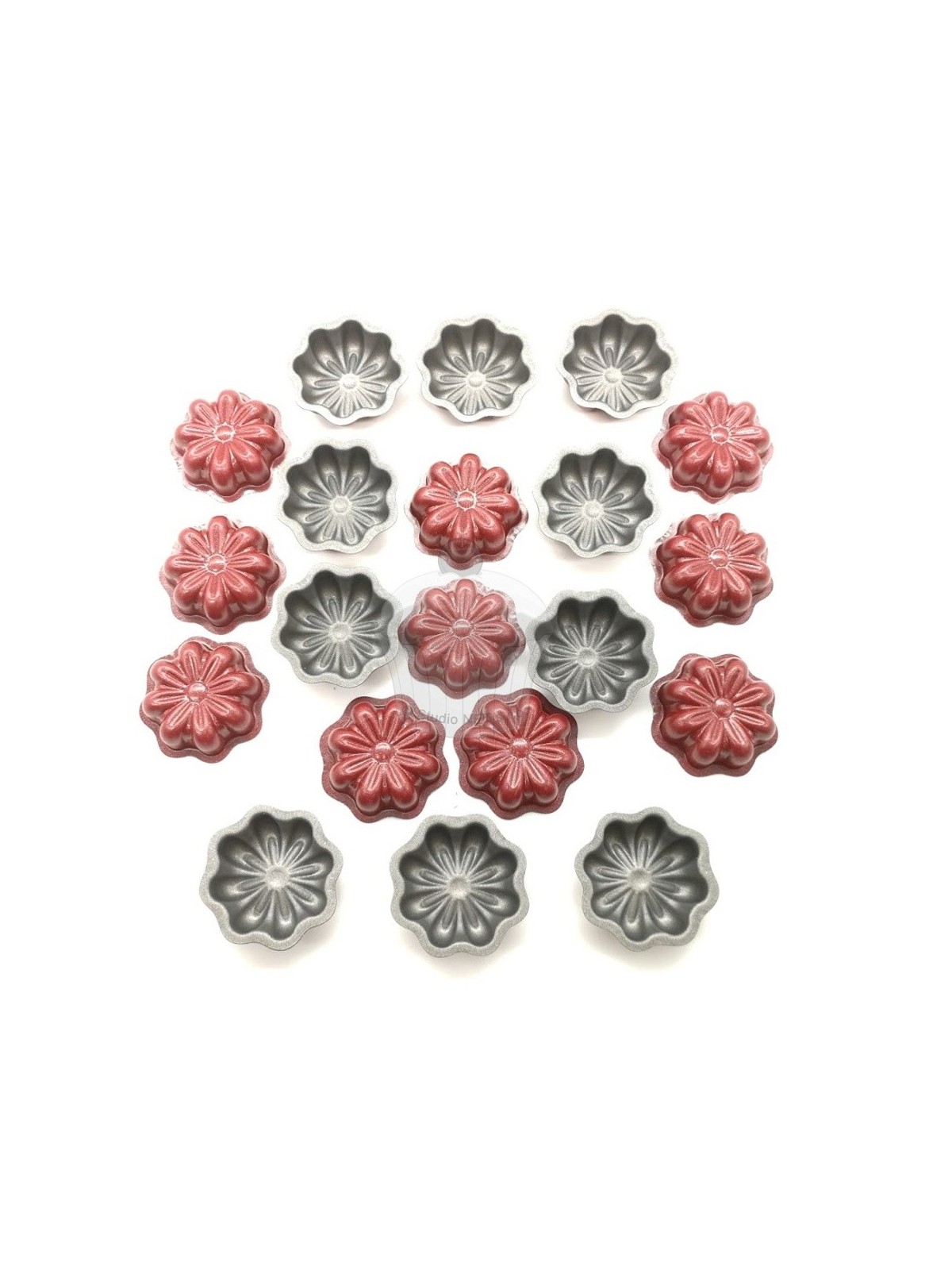 Teflon flip-flop mold - flowers 20pcs