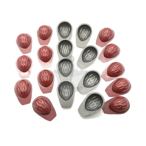 Teflon folding mold - nuts small 20pcs