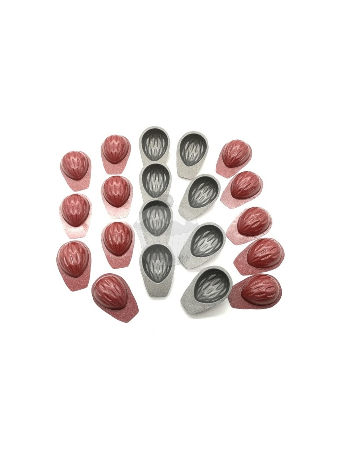 Teflon folding mold - nuts small 20pcs