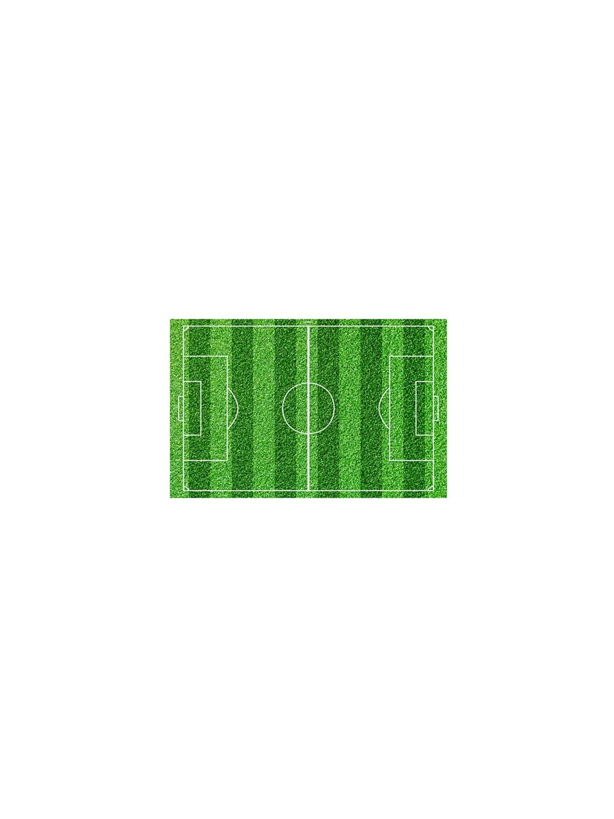 Dekora Essbare Papier Rechteck - Fußballfeld - 20 x 30cm  - 1St