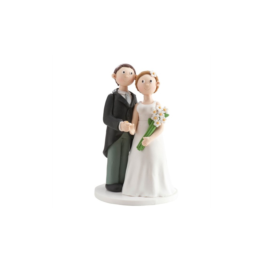 Wedding cake toppers - white bouquet