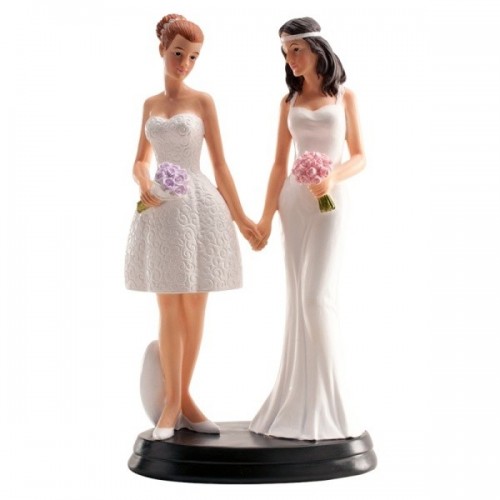 wedding figurines - lesbian couple