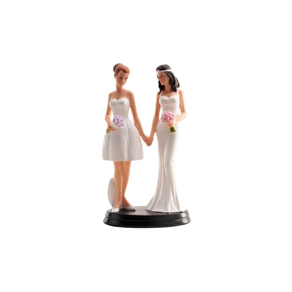 wedding figurines - lesbian couple