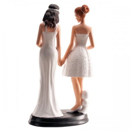 wedding figurines - lesbian couple