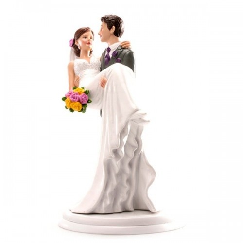 Wedding cake toppers - woman in arms