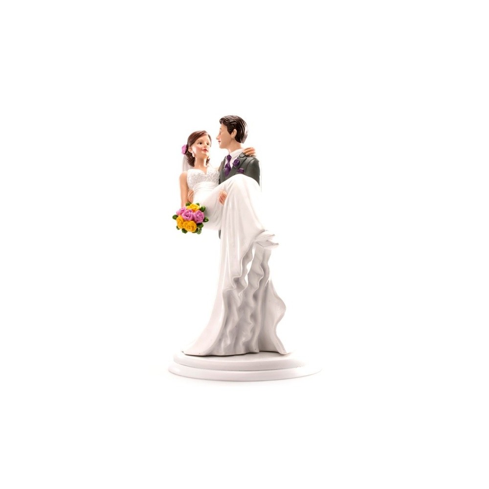 Wedding cake toppers - woman in arms