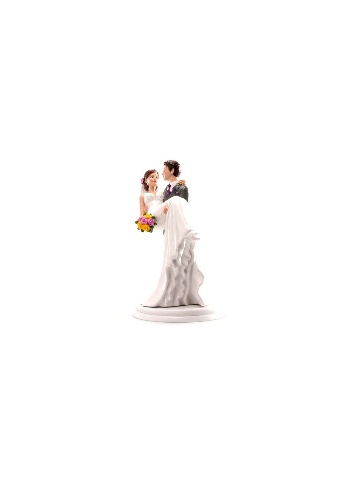 Wedding cake toppers - woman in arms