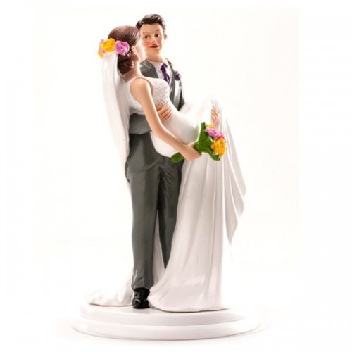 Wedding cake toppers - woman in arms