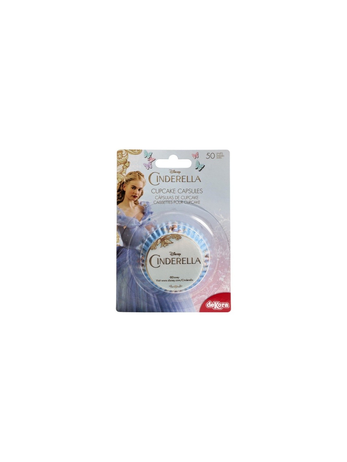 Decorated pastry baskets - Cinderella - 50 pieces