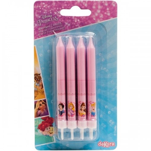 Dekora - Geburtstagskerzen - Princess - 8pcs