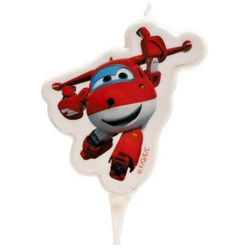 Dekoratívna tortová sviečka - Jett - Super Wings - 1 kus.