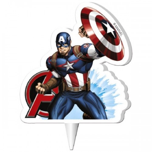 Dekora  Torten Kerze - Captain America - Avengers - 1ks