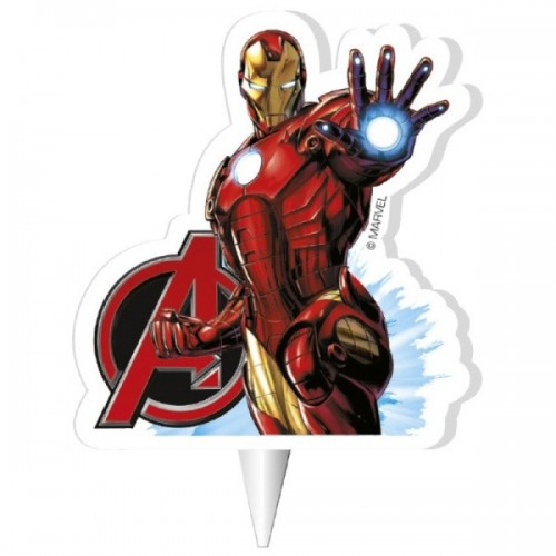 Cake candle decoration - Iron Man - Avengers - 1 piece