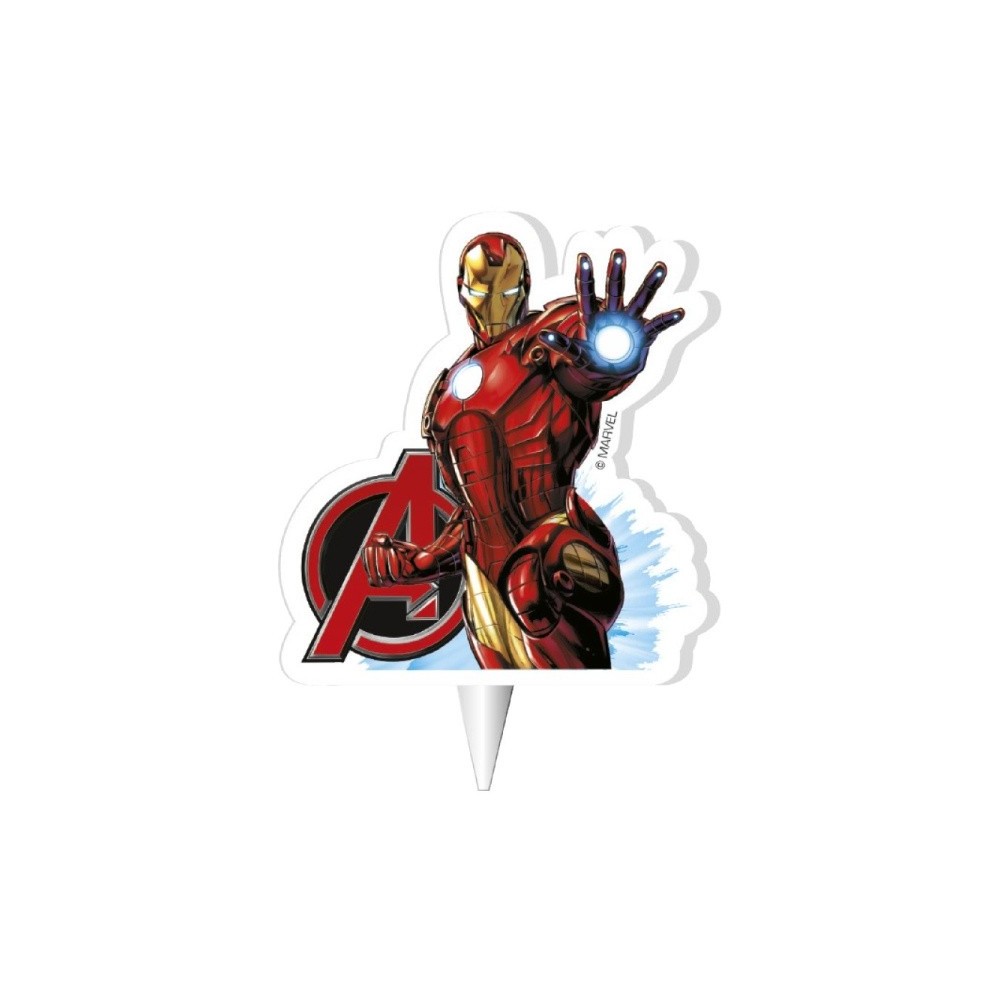 Dekora  Torten Kerze -  Iron Man - Avengers - 1ks