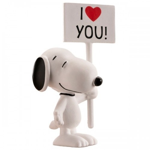 Dekoračné figúrka - Snoopy  "I LOVE YOU"