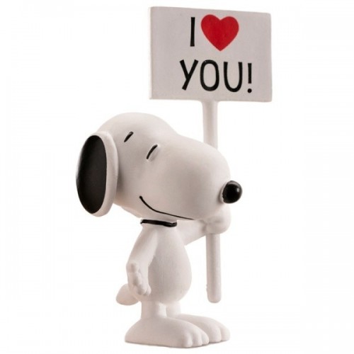 Dekorationsfigur - Snoopy  "ICH LIEBE DICH"